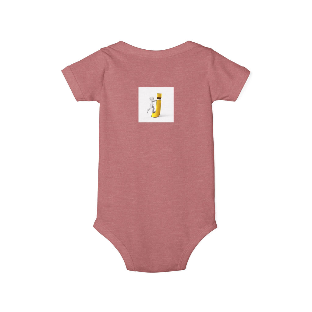 Figure Riding Letter J | Infant One Piece | Cute Bodysuit