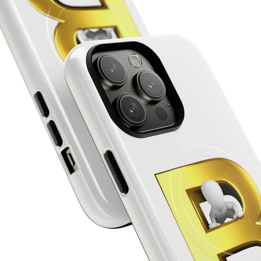 Gold 3D Letter B phone case | Tough Magnetic Case