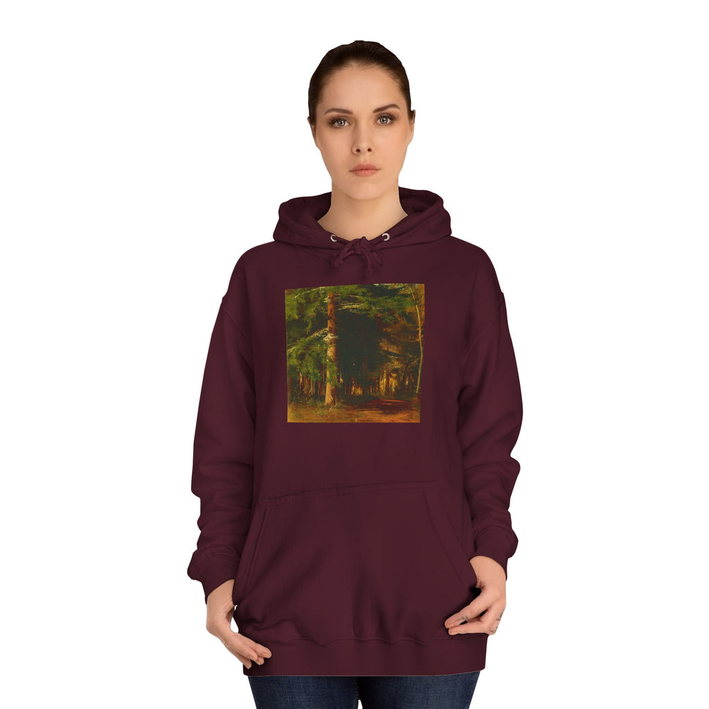 Forest Painting Hoodie | Vintage Woodland Trees Sweatshirt