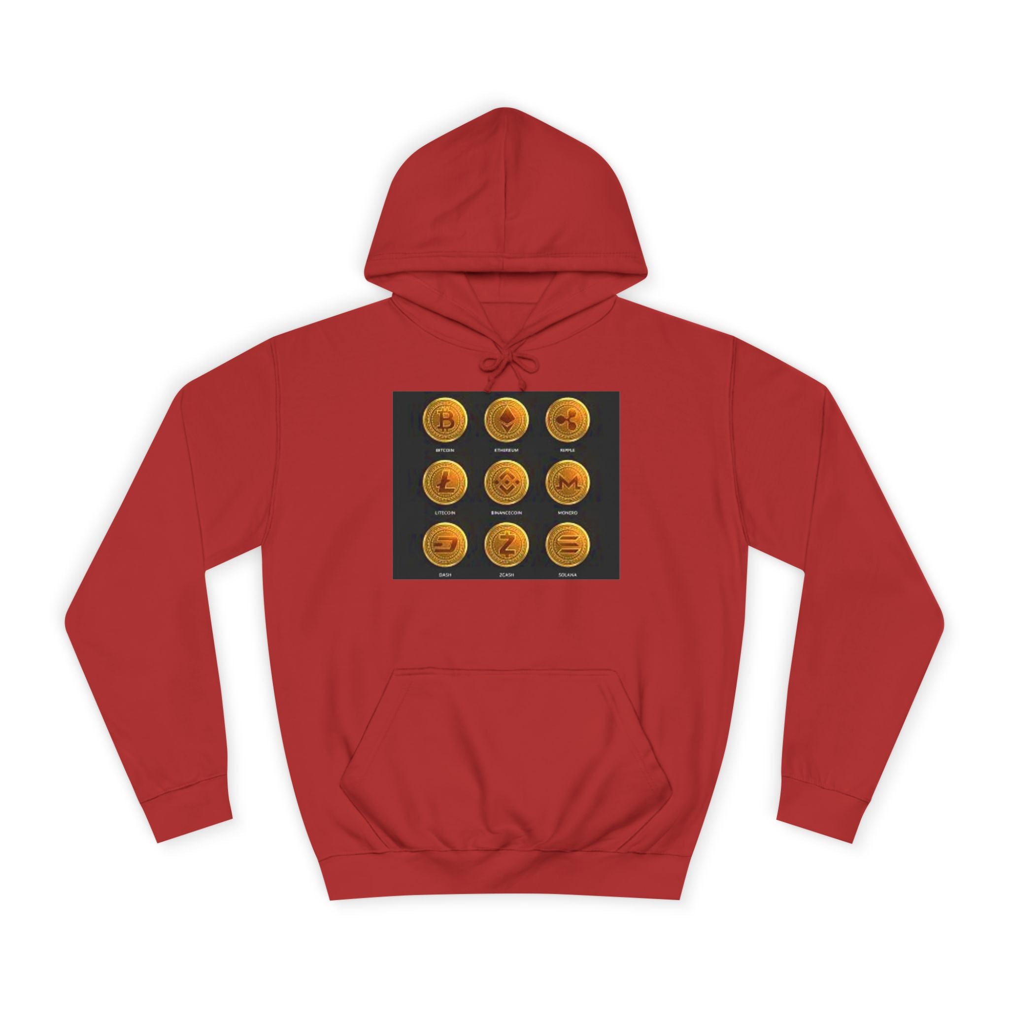Sweat à capuche icônes de crypto-monnaies | Bitcoin Ethereum Litecoin Ripple Doge Zcash Monero