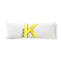 Letter K with 3D Figure Body Pillow | Alphabet Initial Monogram Pillowcase