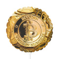 Gold Bitcoin Coin balloon Round Balloon | 11" Heart and Round Foil
