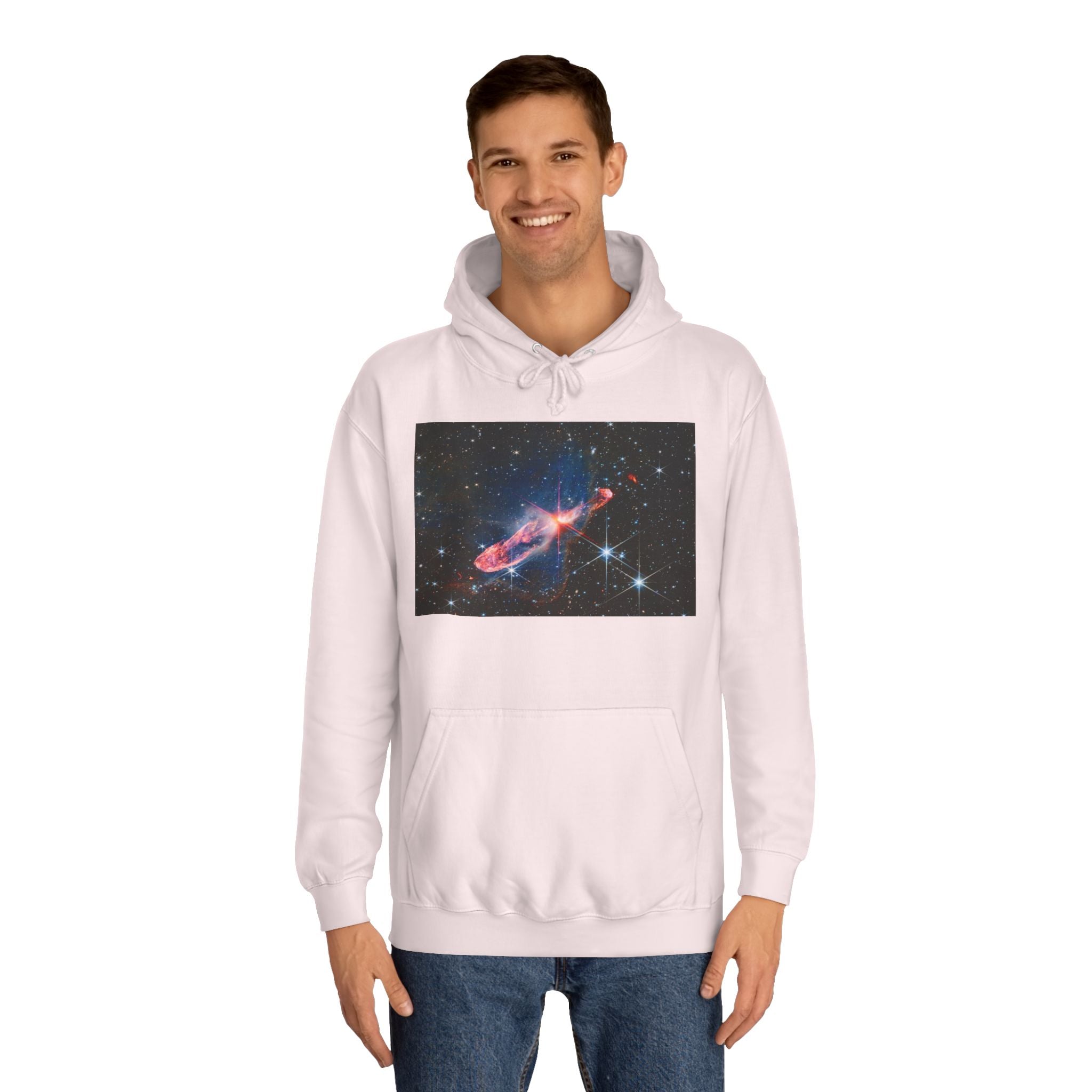 Nebula Space Photo Hoodie | Cosmic Galaxy Stars Astronautic Design