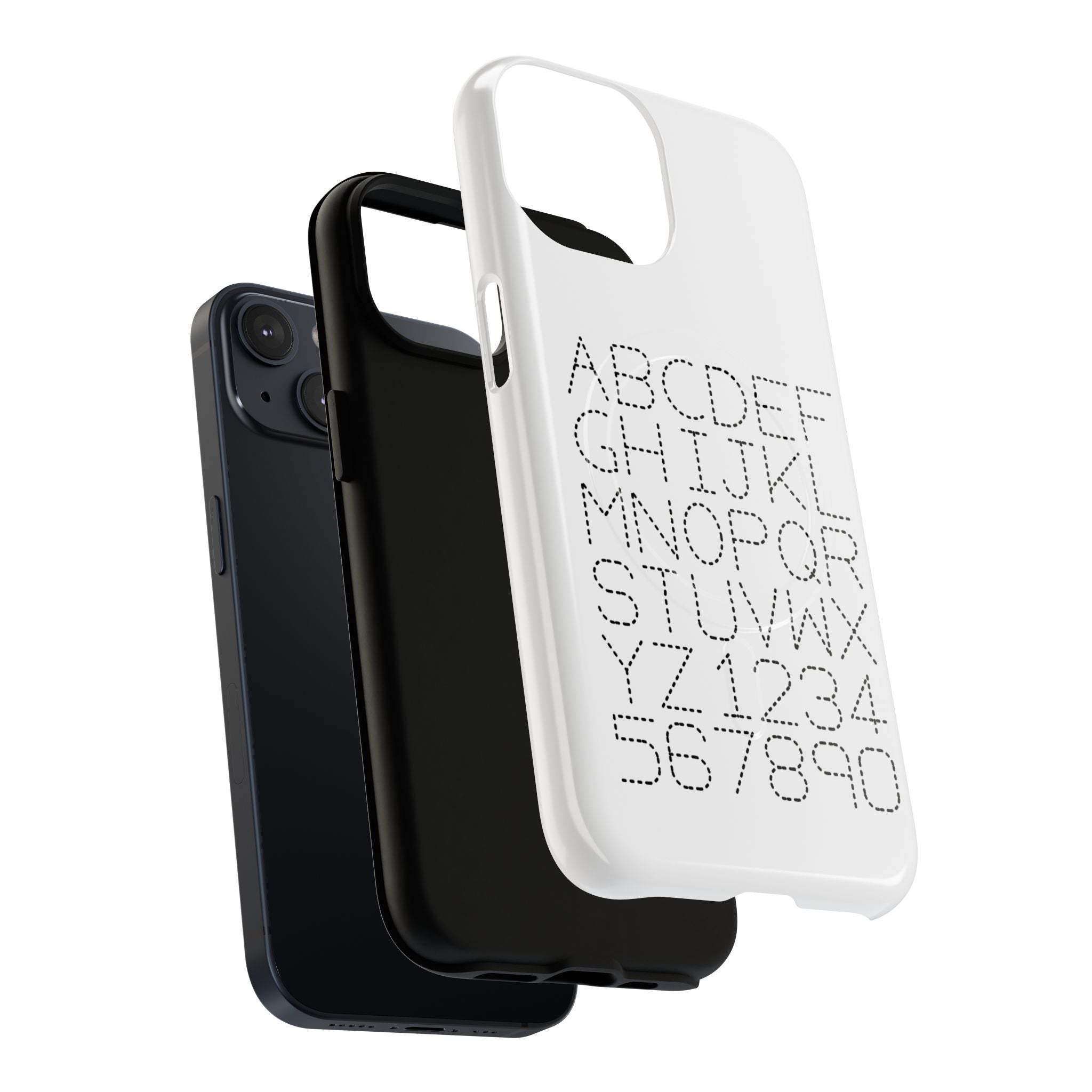 Dotted Alphabet Phone Case | Tough Magnetic Case