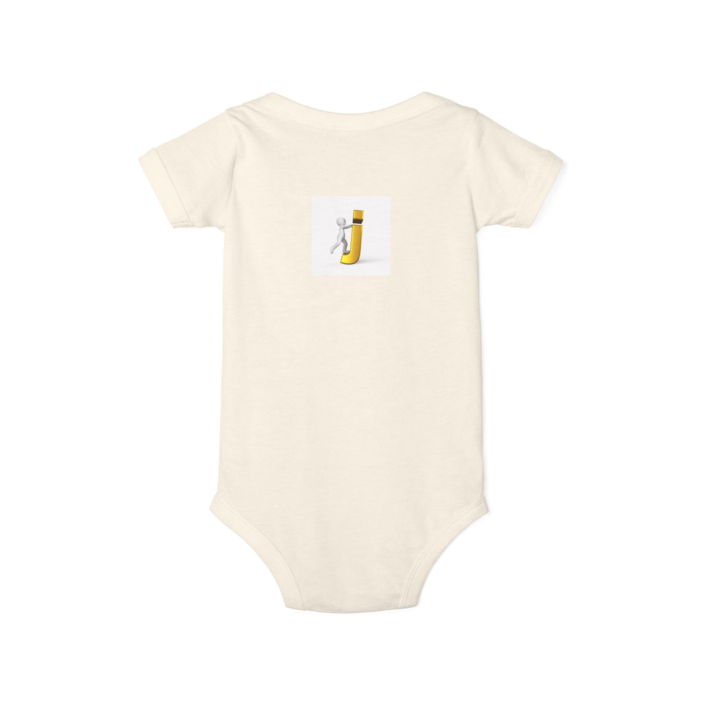 Figure Riding Letter J | Infant One Piece | Cute Bodysuit