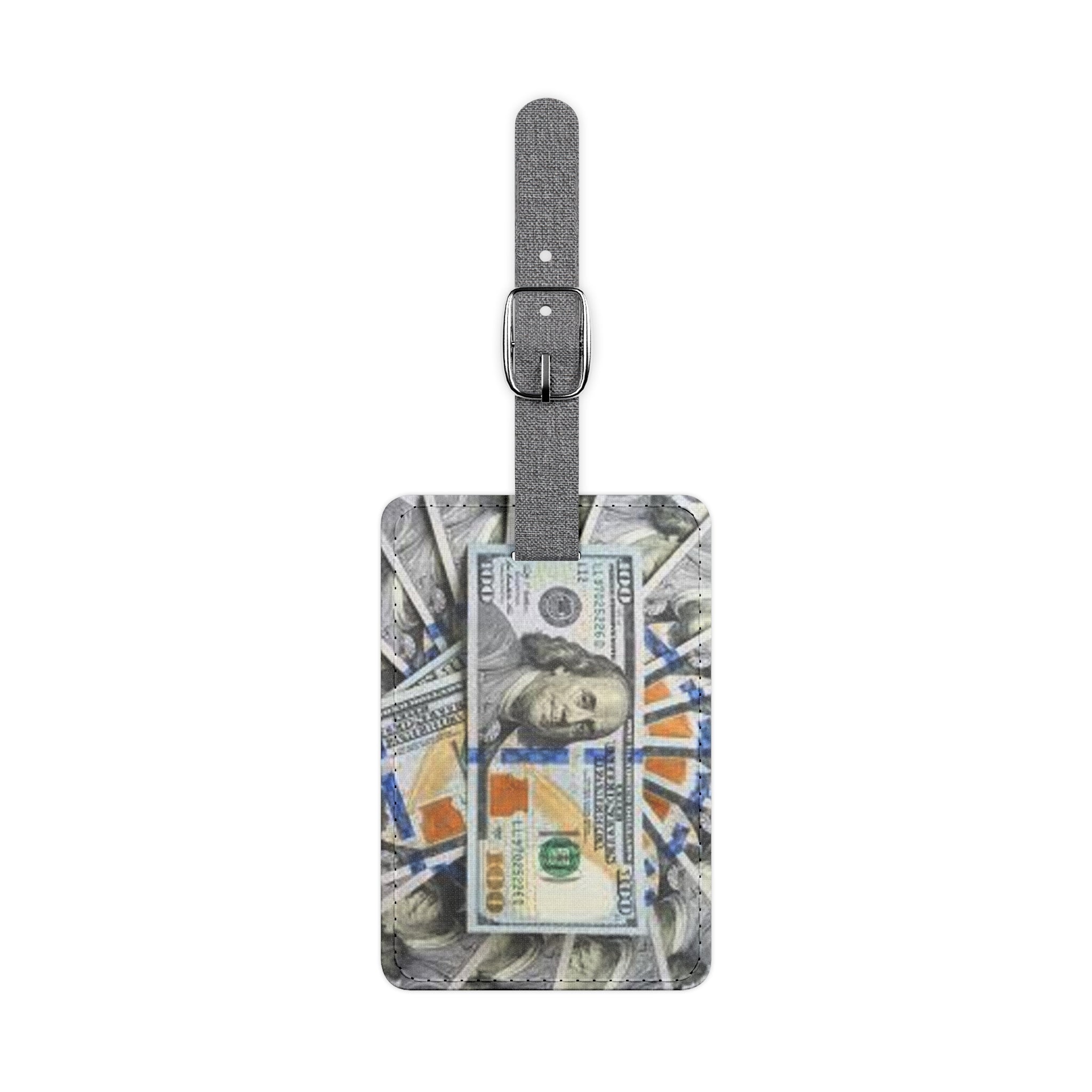 Cash Collage Luggage Tag | Rectangle Saffiano Polyester