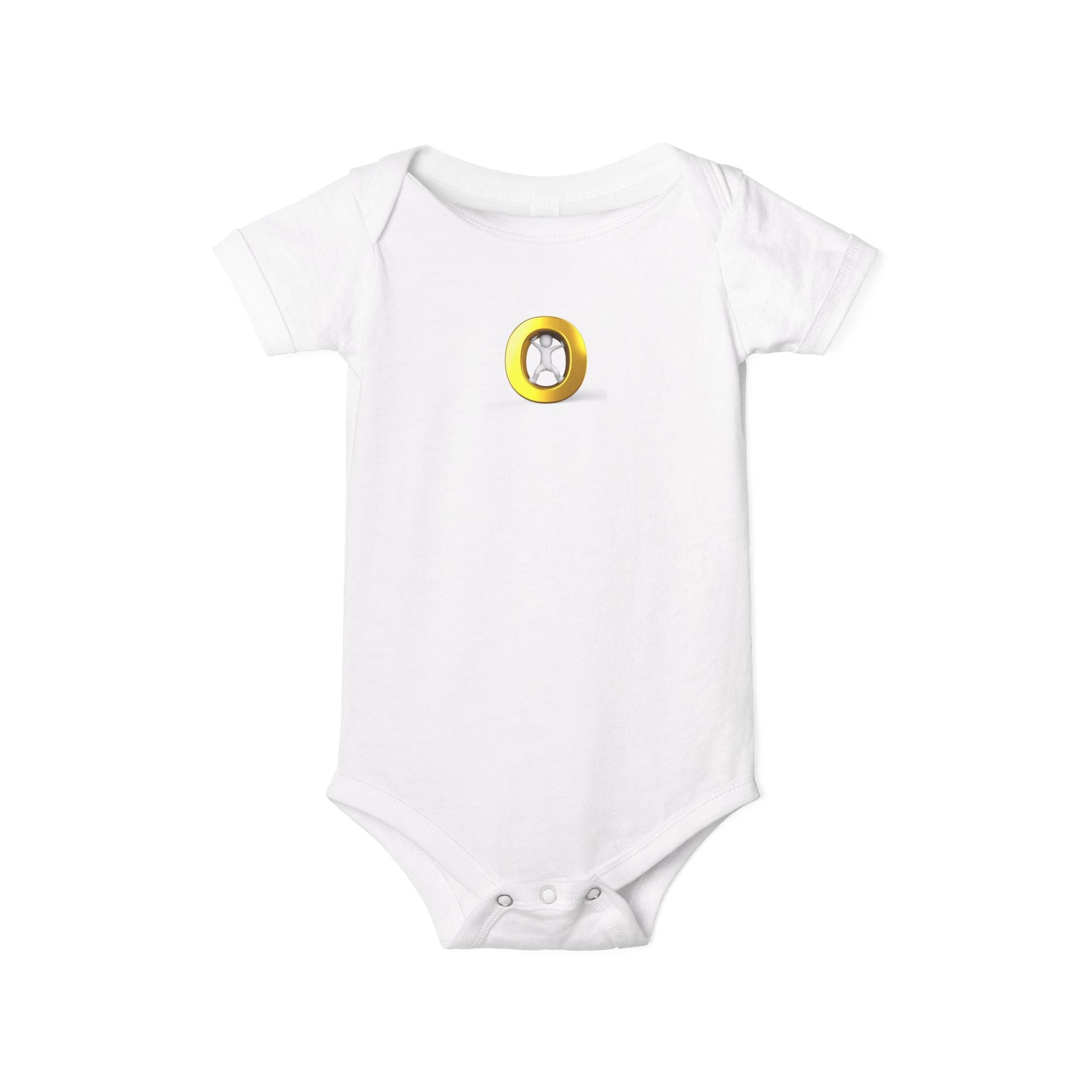 Body Bébé Une Pièce Lettre O Dorée | Grenouillère pour bébé