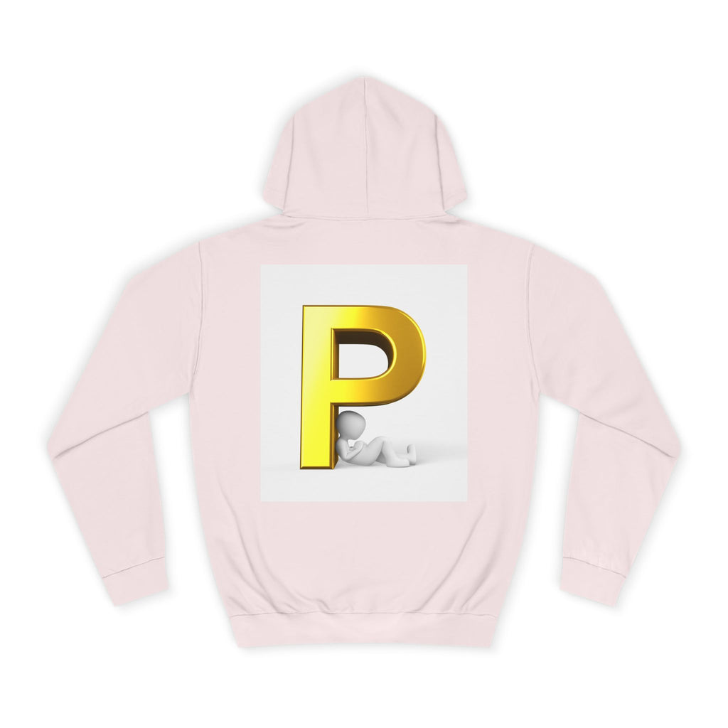 Gold Letter P hoodie | Monogram Initial Pullover