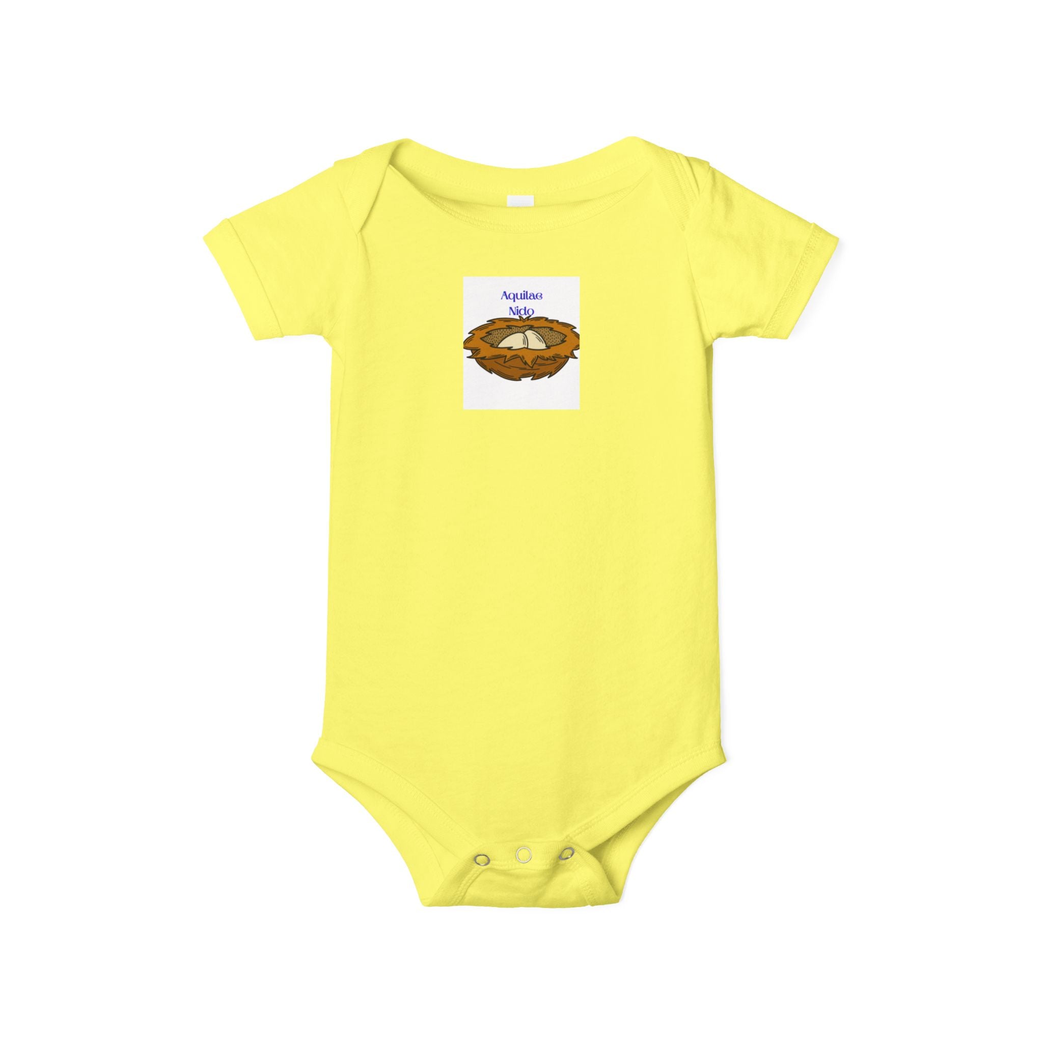 Grenouillère bébé nid d'oiseau | Barboteuse bébé avec illustration de nid