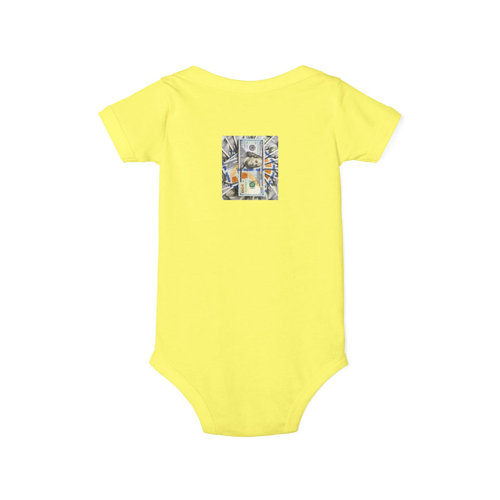 Money Infant Jersey One Piece | Modern Art Baby Bodysuit