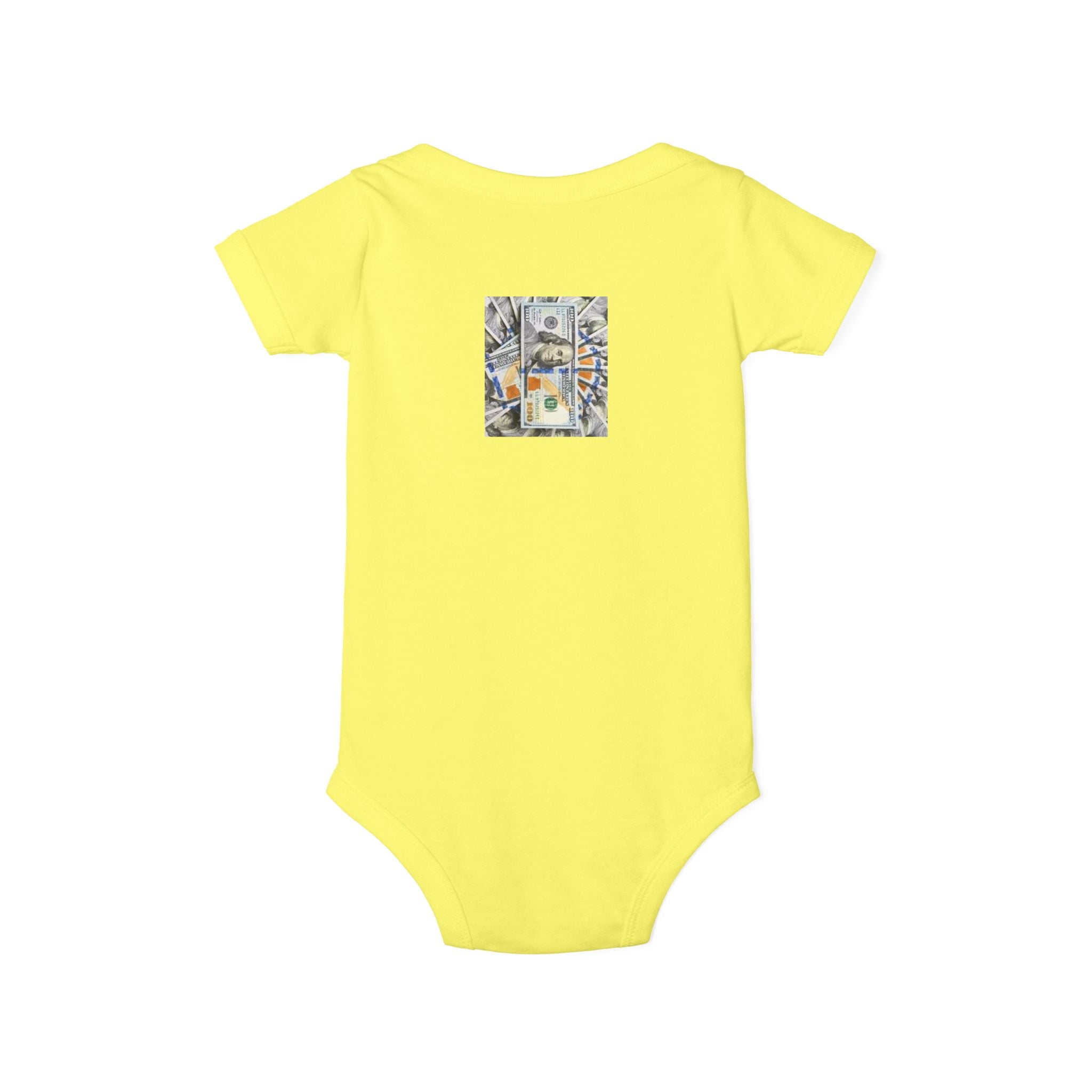 Money Infant Jersey One Piece | Modern Art Baby Bodysuit