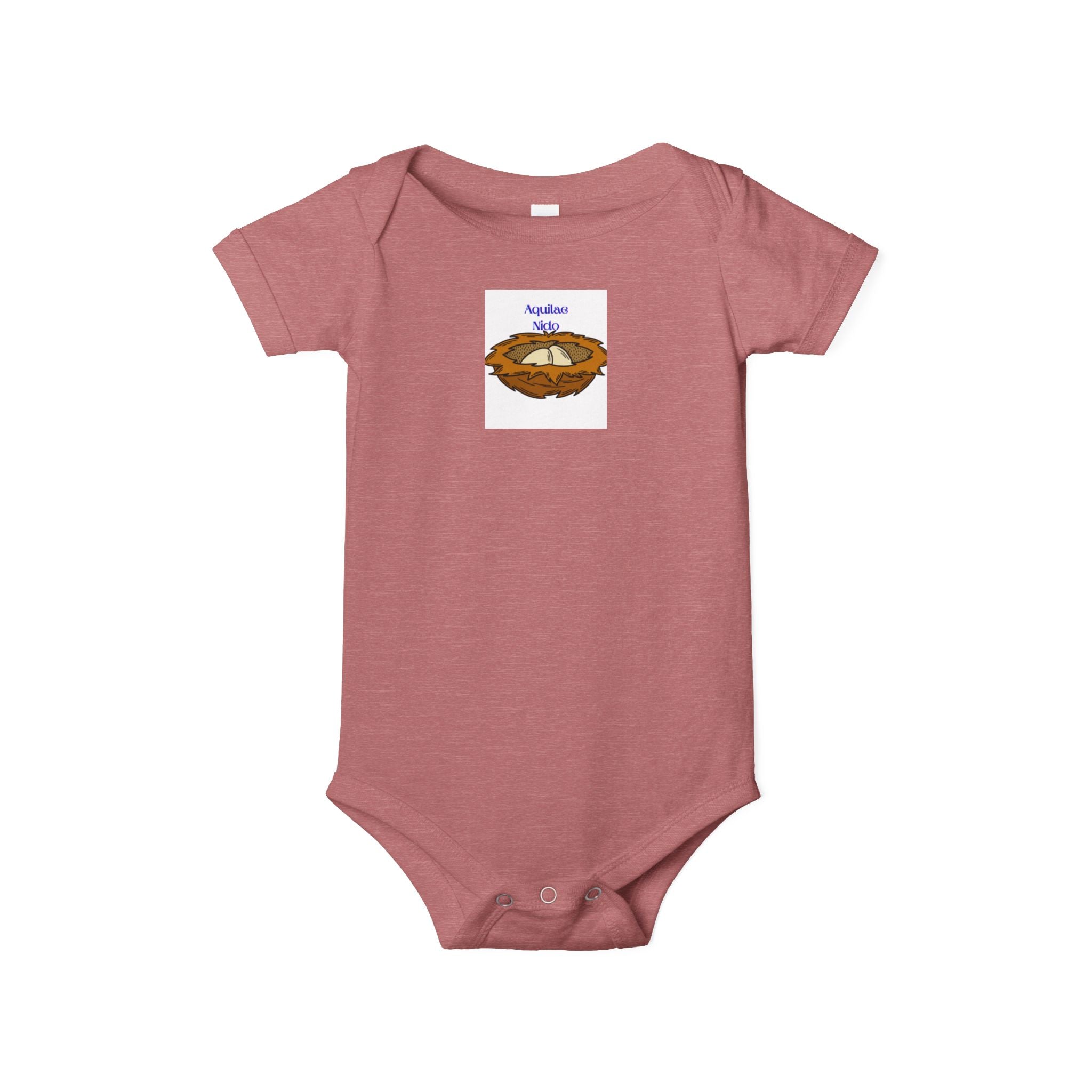 Grenouillère bébé nid d'oiseau | Barboteuse bébé avec illustration de nid