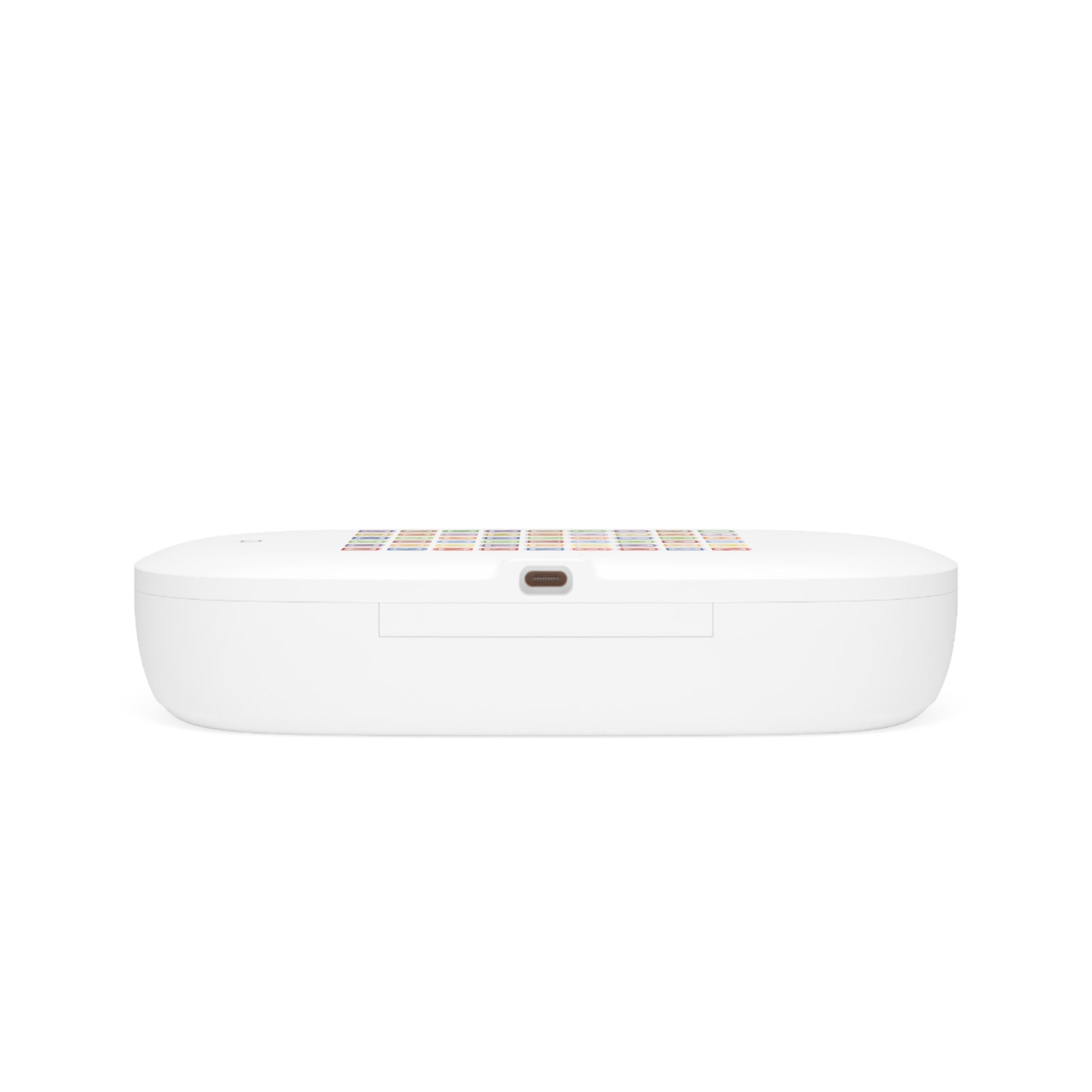 Colorful App Icon Grid UV Phone Sanitizer and Wireless Charging Pad