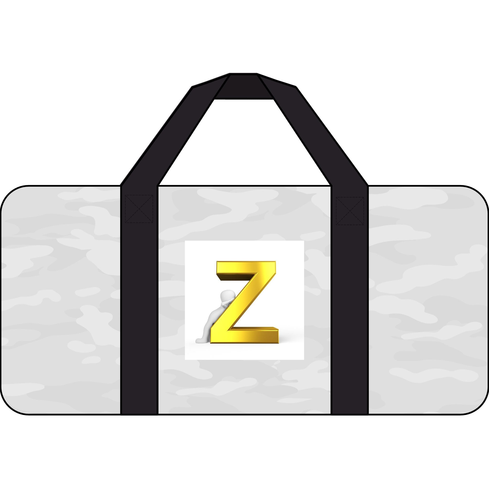 Gold Z Monogram Tripper Duffel Bag | Checker or Camo Strap Options