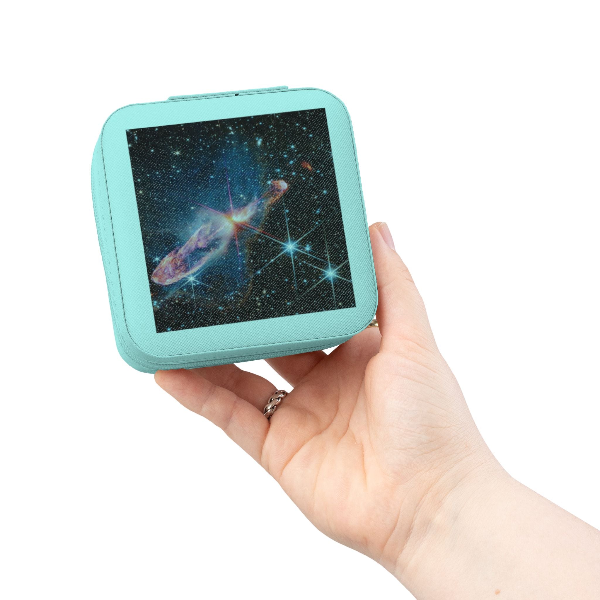 Étui de voyage pour bijoux Galaxie Nébuleuse | Organisateur compact et portable