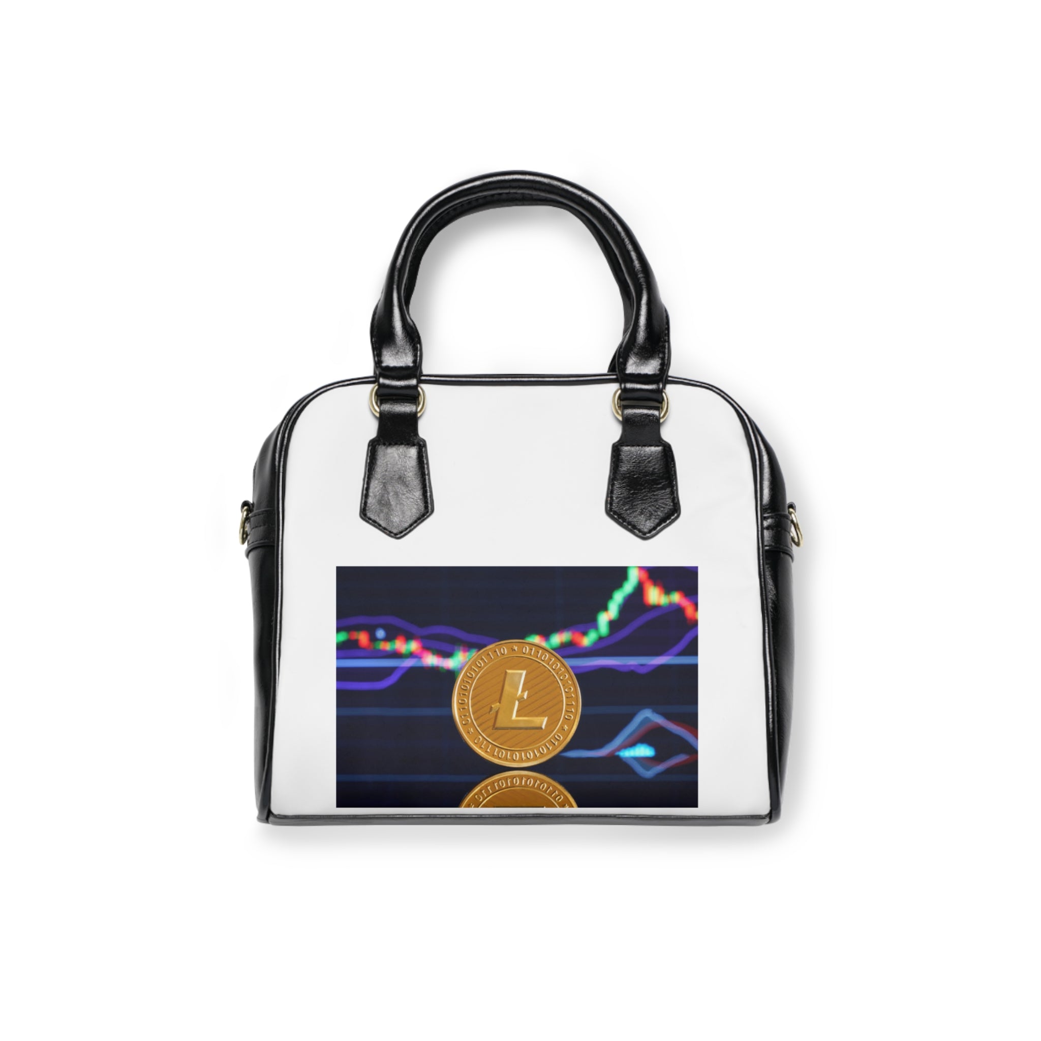 Litecoin Crypto Coin Shoulder Handbag | Digital Currency Design