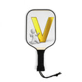 Gold Letter V Pickleball Paddle
