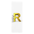 Gold Letter R Initial Yoga Mat | Monogram Rubber Yoga Mat