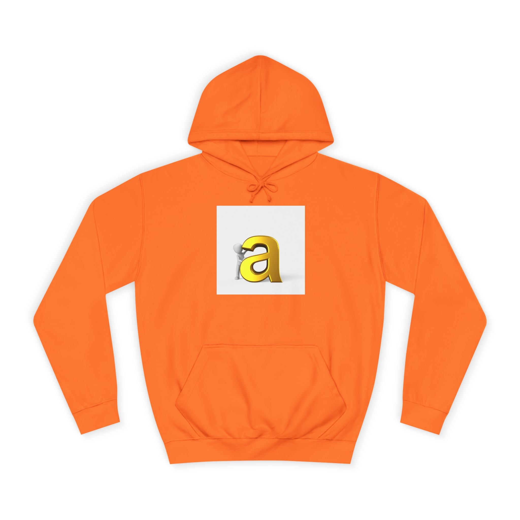 Sweat à capuche Gold 3D Lettre A | Sweat Monogramme Initiale