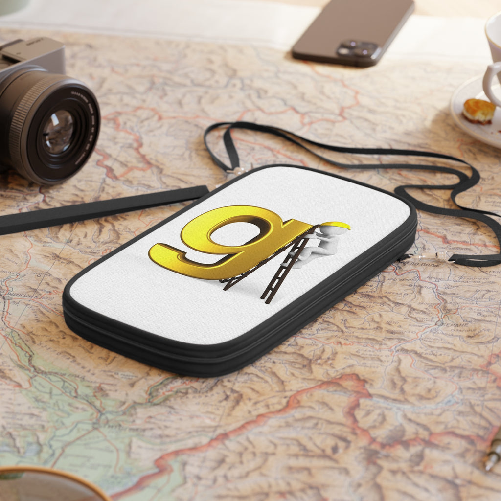 Gold 3D Letter G Passport Wallet | Typographic Travel Accessory