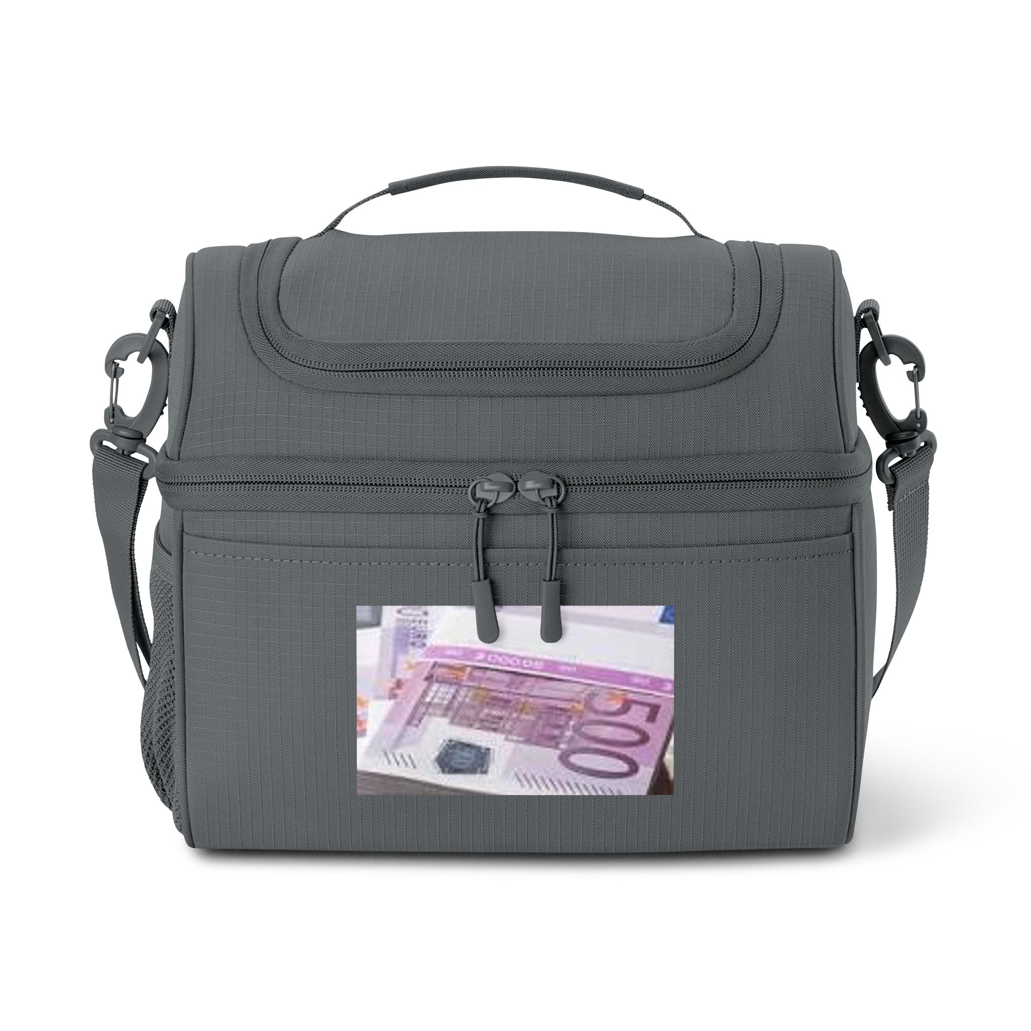 Sac isotherme billet de 500 euros | Sac à lunch imprimé argent, glacière à boissons isotherme