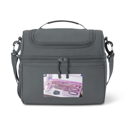 Sac isotherme billet de 500 euros | Sac à lunch imprimé argent, glacière à boissons isotherme
