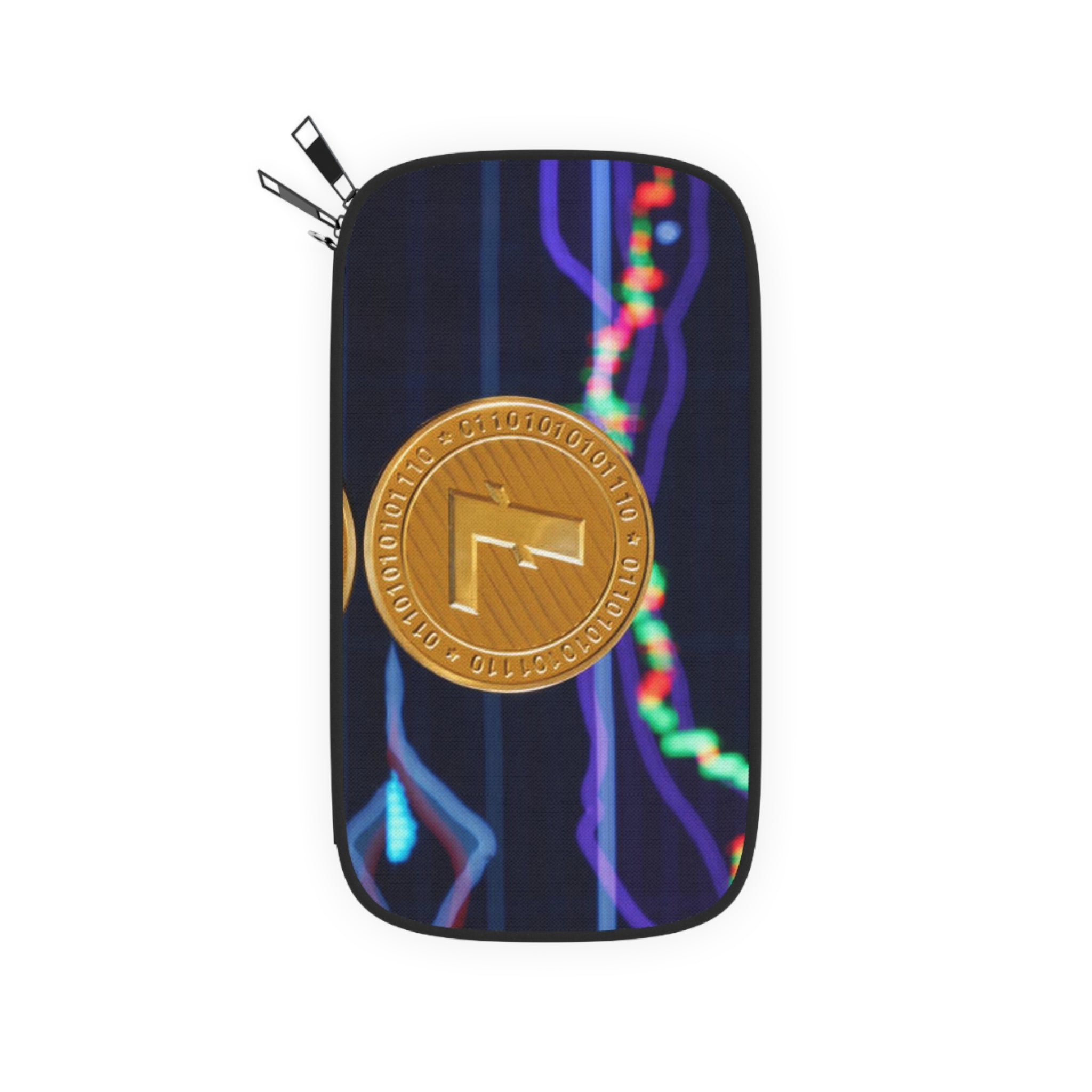 Cryptocurrency Coin Passport Wallet | Crypto Trading Graphs Design