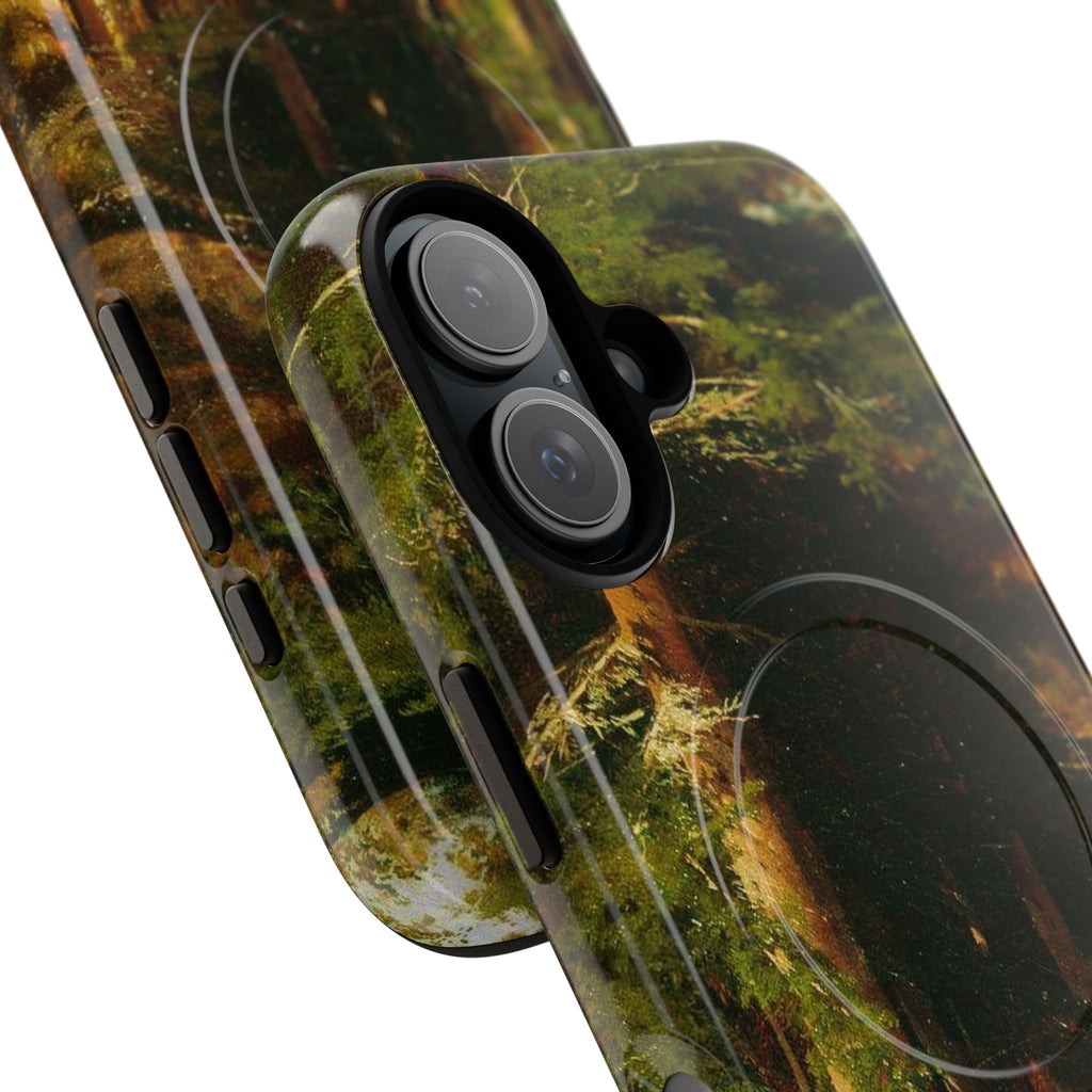 Autumn Forest Path phone case | Magnetic Tough Case, fall landscape art
