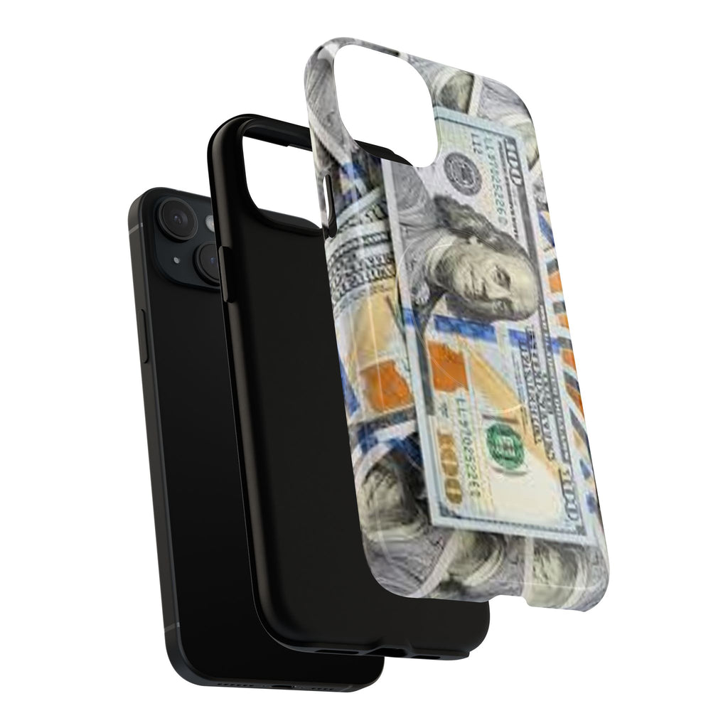 Hundred Dollar Bills Phone Case | Tough Magnetic Case, Money Pattern