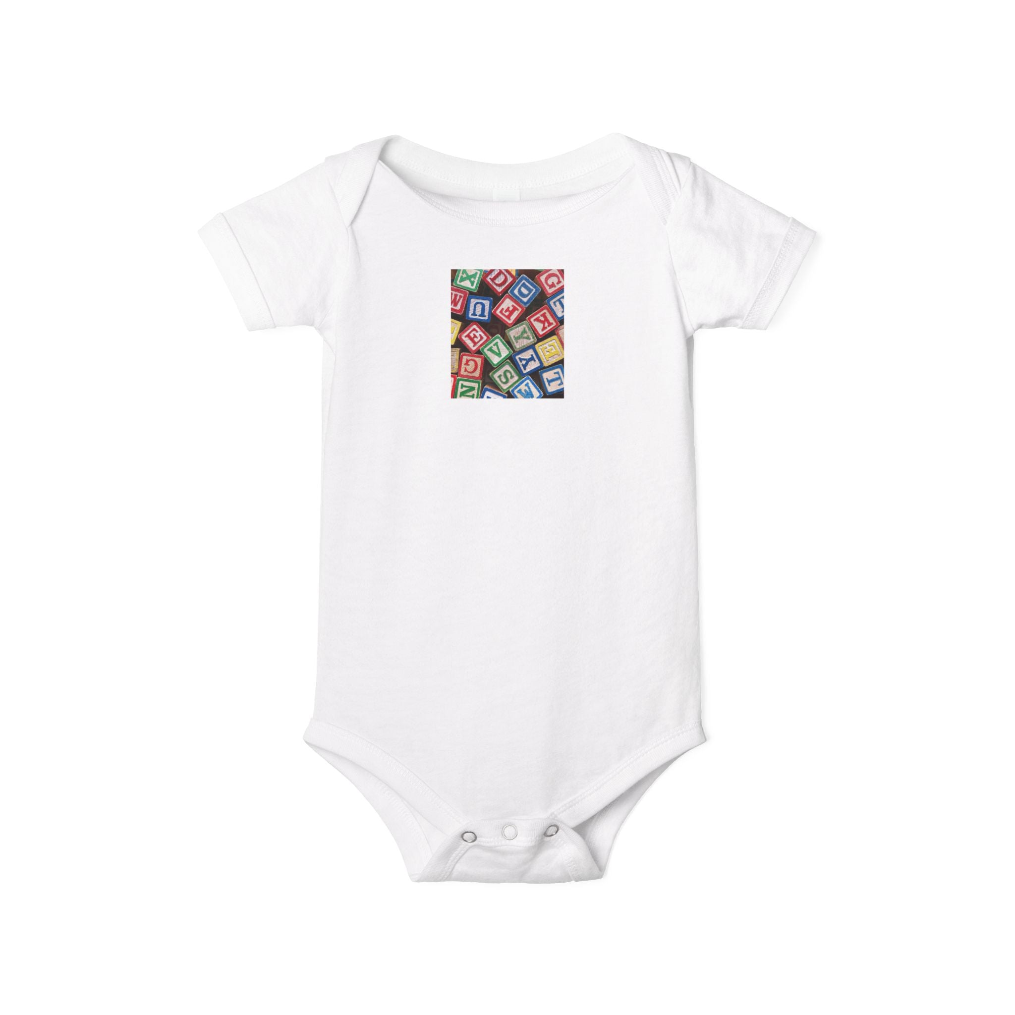Grenouillère bébé Blocs Alphabet Colorés | Body pour bébé