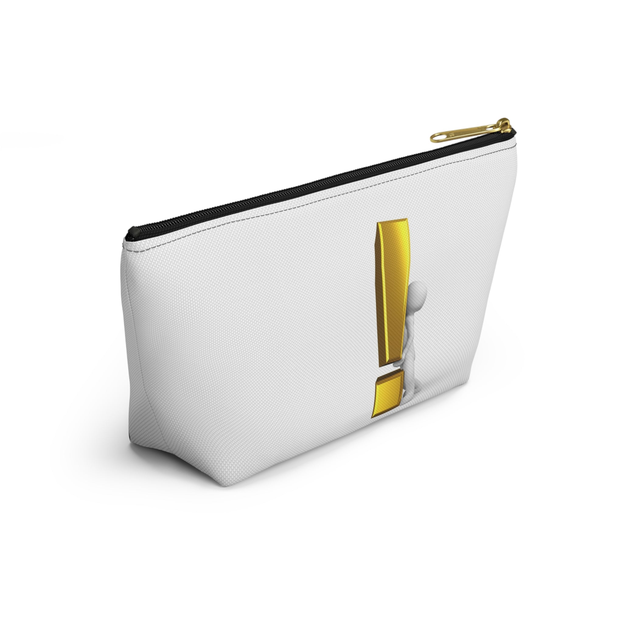 3D Figure Holding Gold Exclamation Mark Accessory Pouch