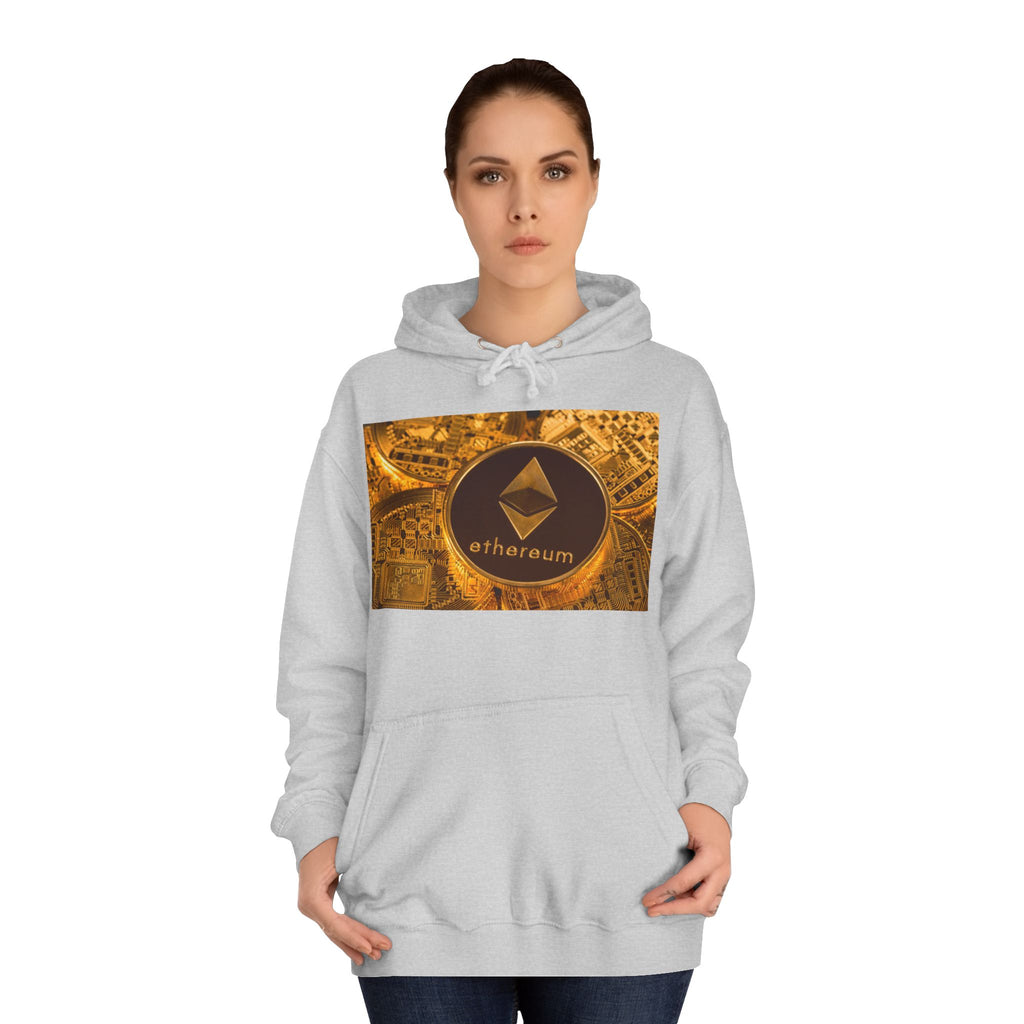 Ethereum Coin Hoodie | Crypto Logo Sweatshirt, Blockchain Design