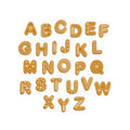Gingerbread Alphabet Stickers Kiss-Cut Sticker Sheet | Cookie Letter Decals