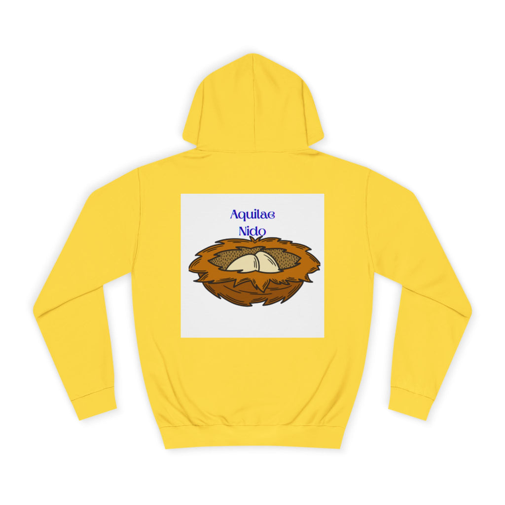 Aquilae Nido Nest Illustration Hoodie | College Crest Style