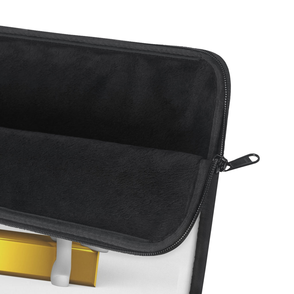3D Letter L with Sitting Figure Laptop Sleeve | Monogram Initial L