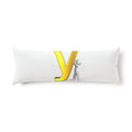 Gold Letter Y with Character Body Pillow | Alphabet Initial Pillow