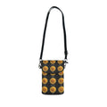 Cryptocurrency Coin Pattern Small Cell Phone Wallet | Crossbody Phone Pouch