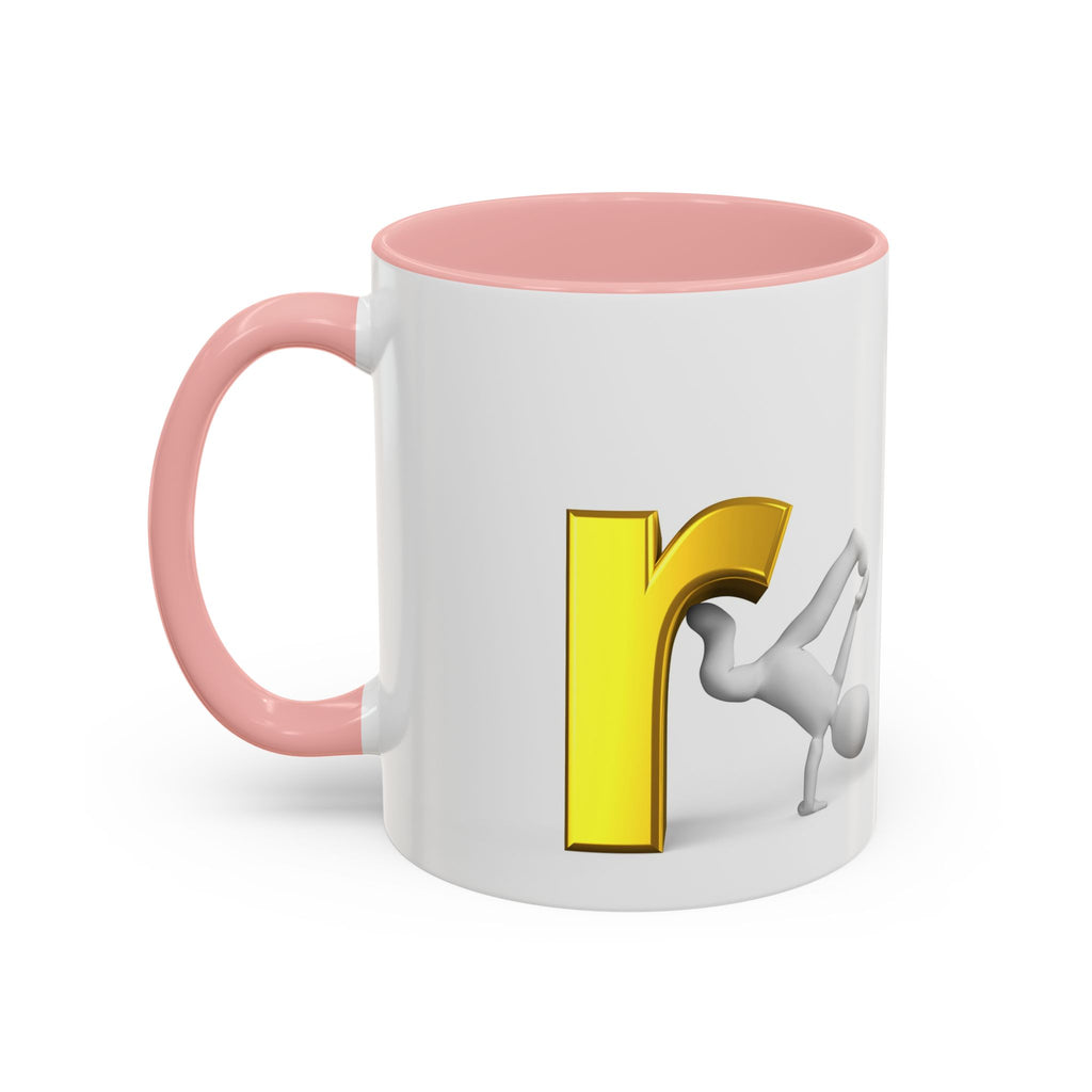 3D Letter R Breakdance Design Mug | Accent Coffee Mug 11oz or 15oz