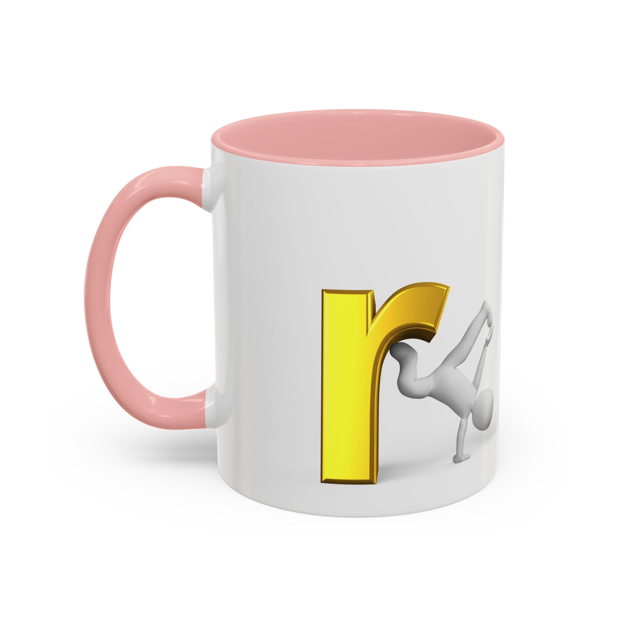 3D Letter R Breakdance Design Mug | Accent Coffee Mug 11oz or 15oz