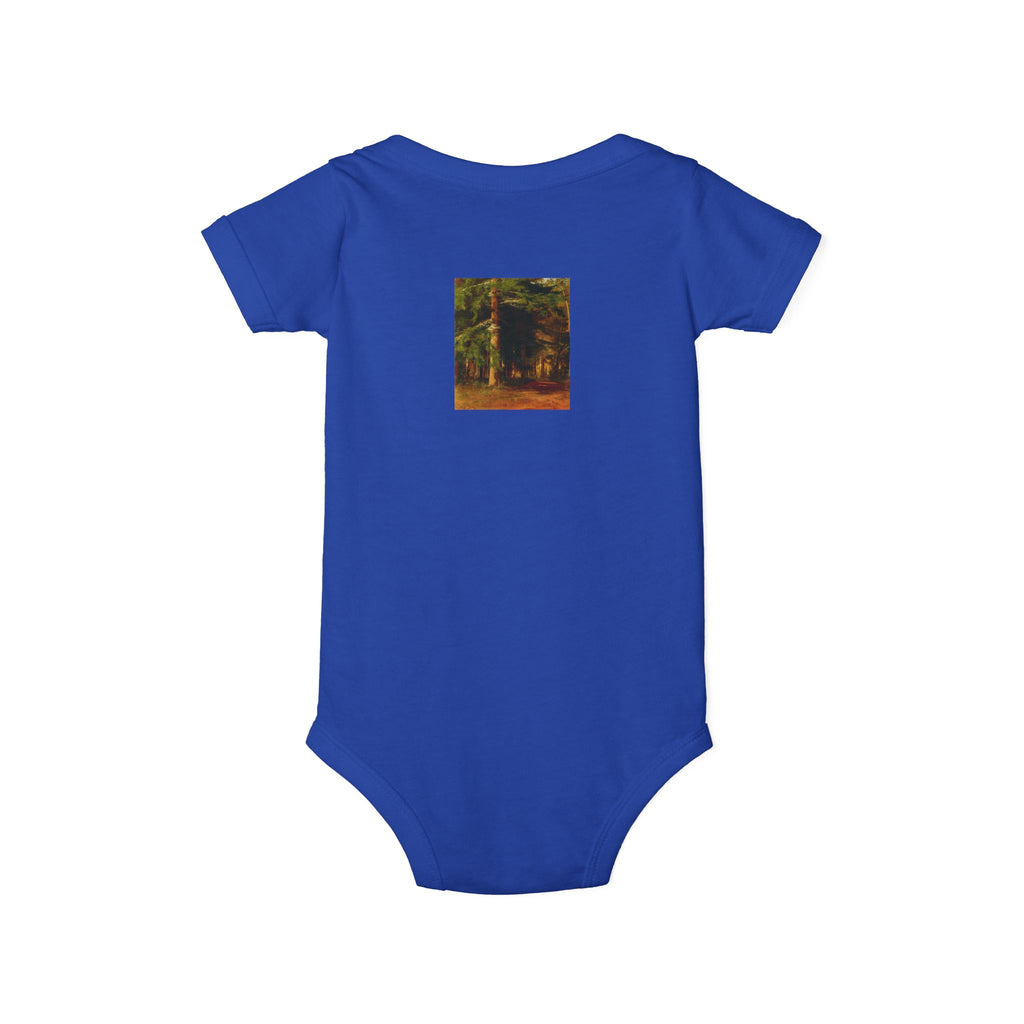 Woodland Forest Illustration Infant Onesie | Baby Bodysuit