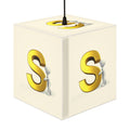 3D Gold Letter S Cube Lamp | Personalized Initial Light Cube