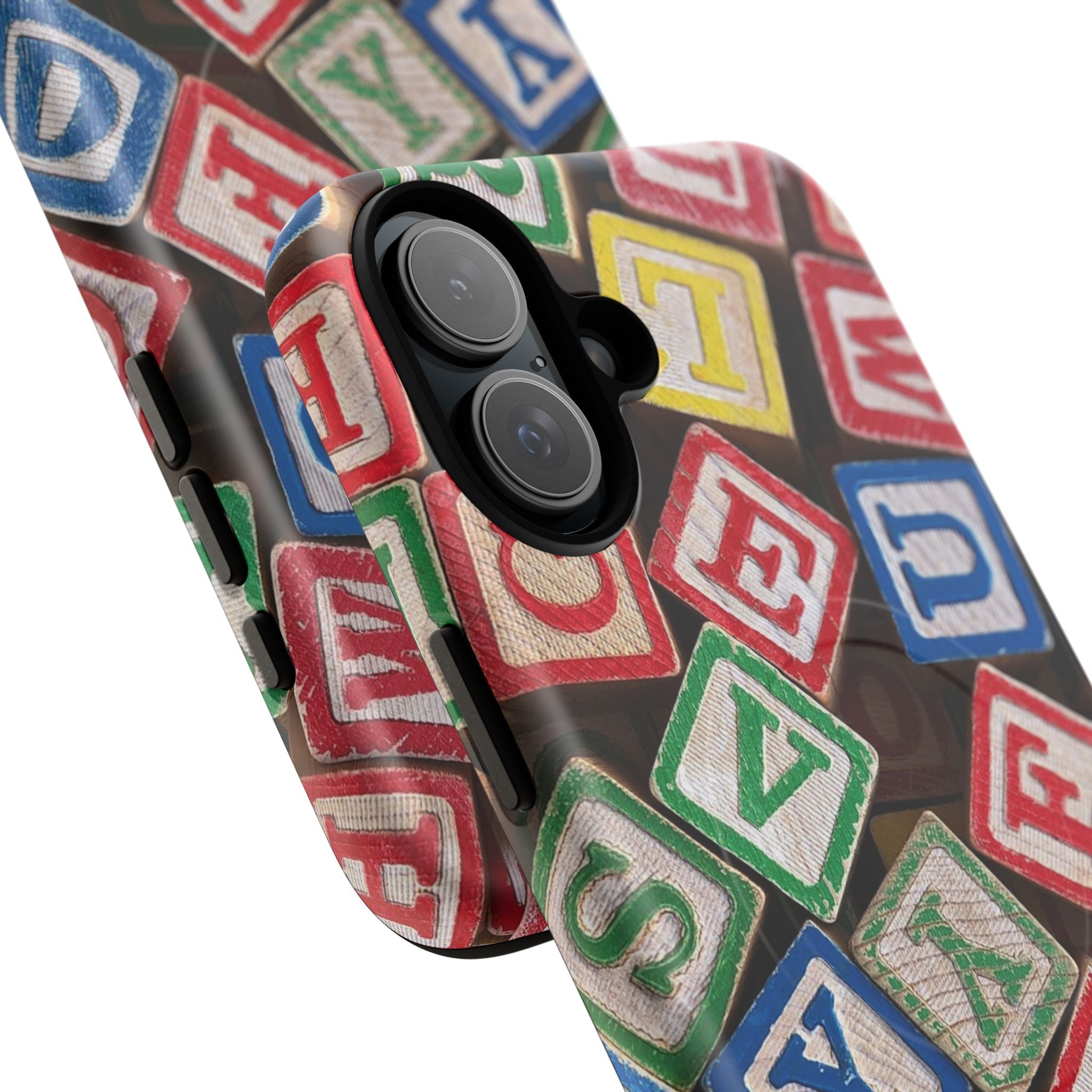 Vintage Alphabet Blocks Phone Case | Tough Magnetic Case