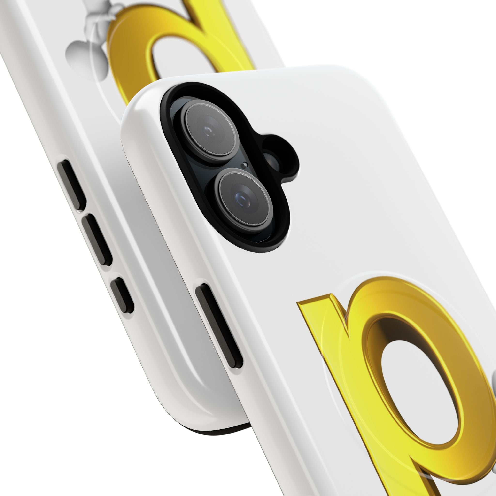 3D Gold Letter P Phone Case | Tough Magnetic Phone Case