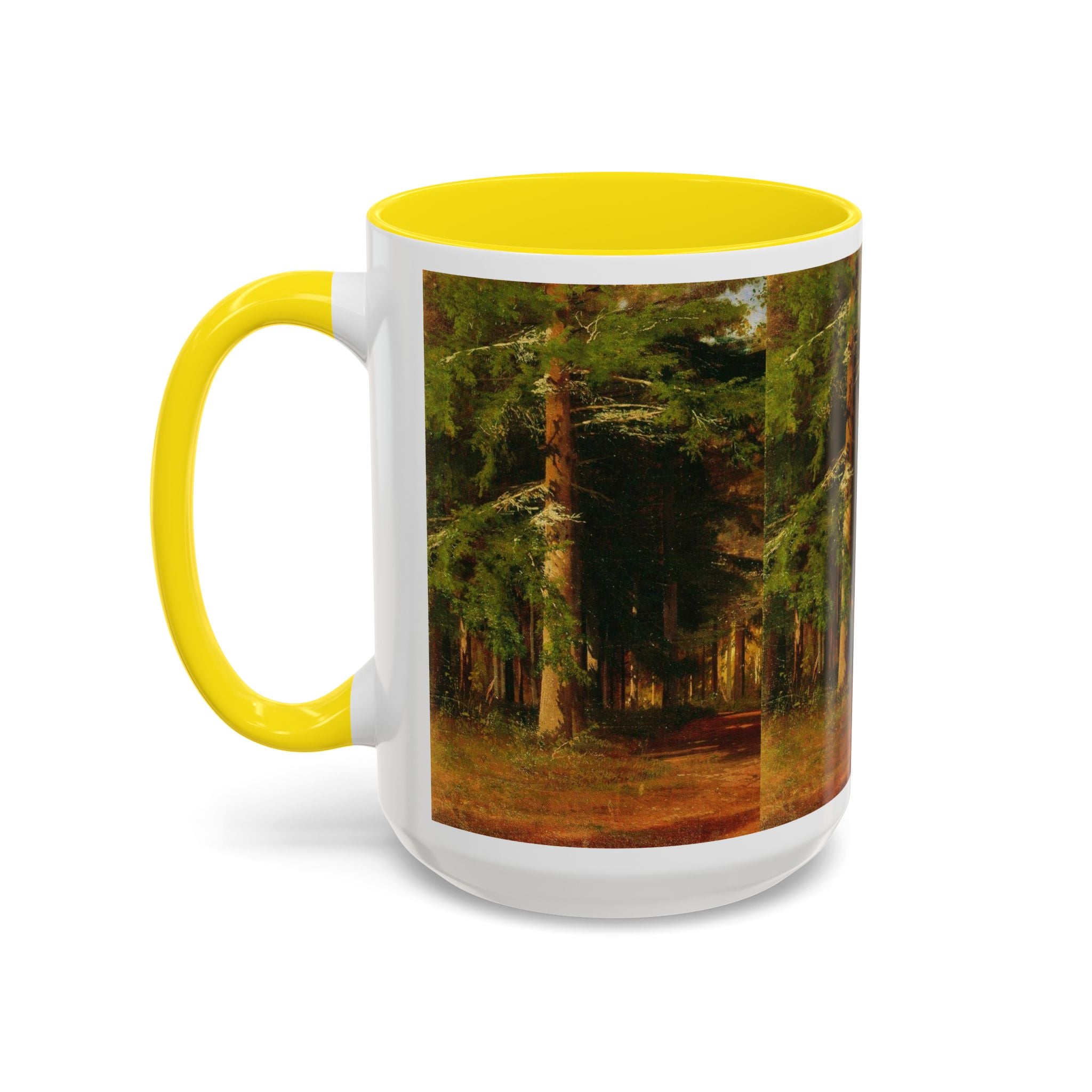 Waldweg-Malerei Tasse | Akzent-Kaffeetasse 11oz 15oz