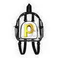 Yellow 3D Letter P Clear Stadium Backpack | Transparent School Bag