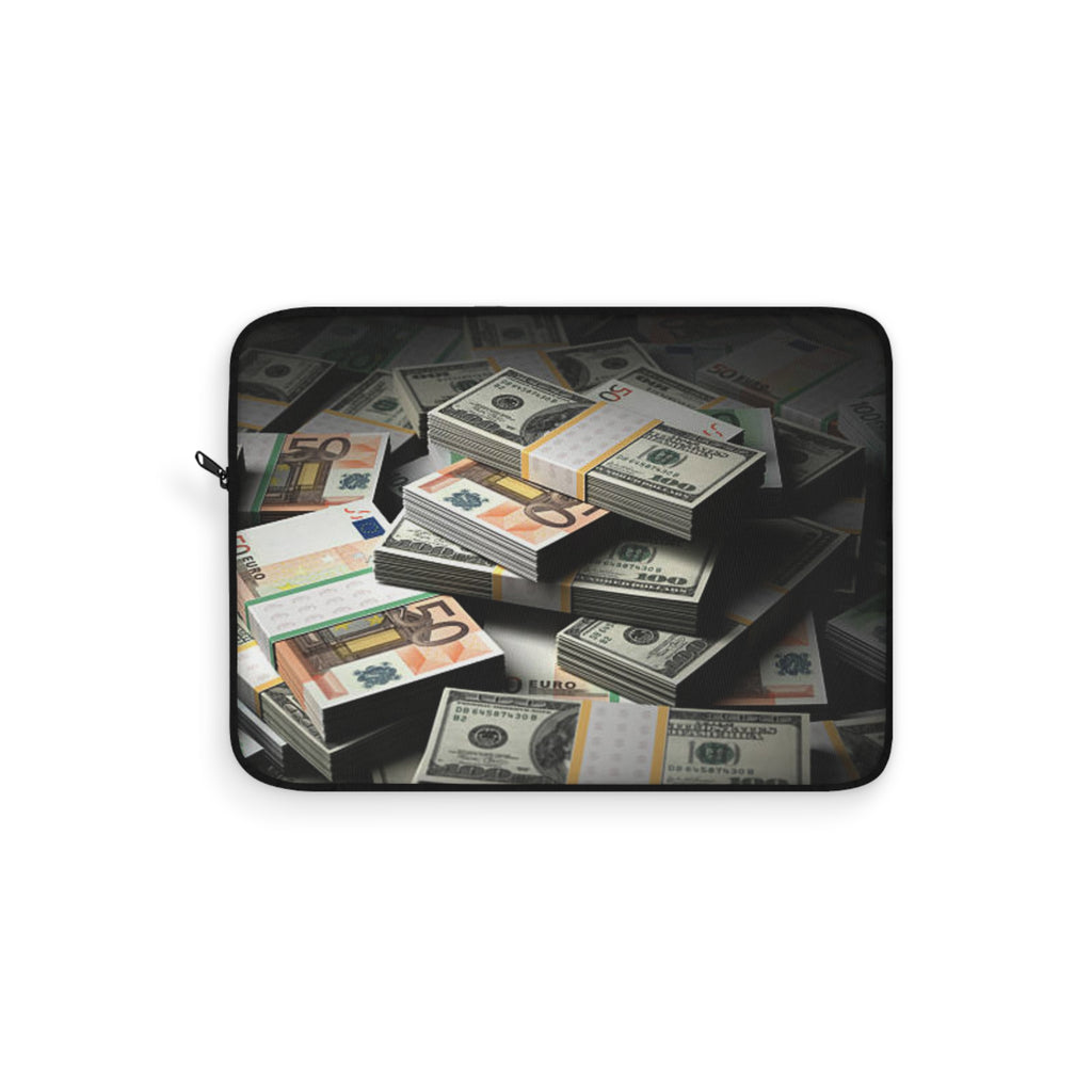 Stacked Cash Laptop Sleeve | Money Print, Currency Design