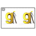 3D Letter G with Worker Illustration Tablet Folio Case | Alphabet Initial Cover