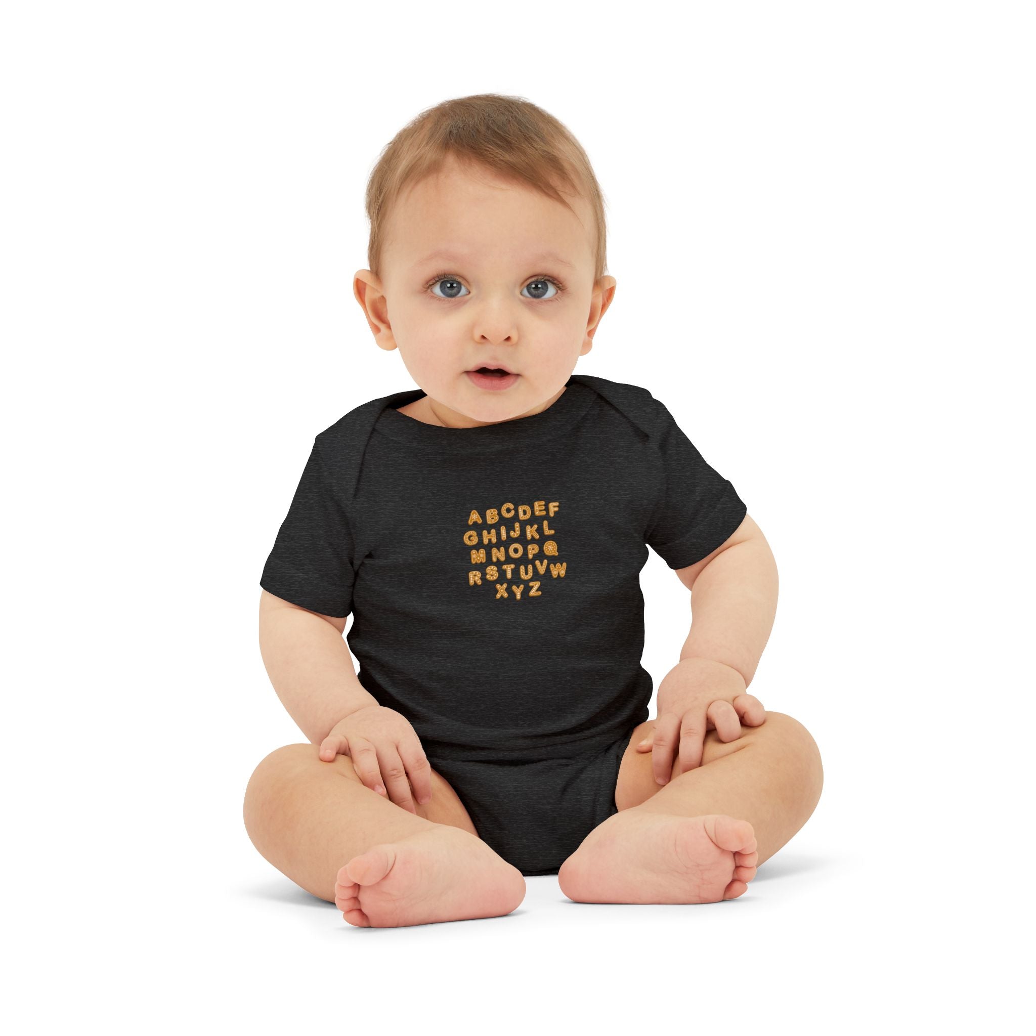 Handwritten Alphabet Infant Onesie | Baby Bodysuit