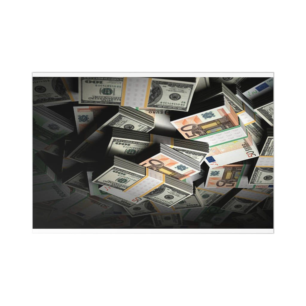 Stacks of Money Postcards | 7 Pack, Currency Collage