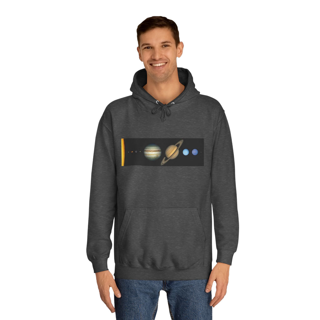 Solar System Planets Hoodie | Saturn Jupiter Earth Mars Nebula Design